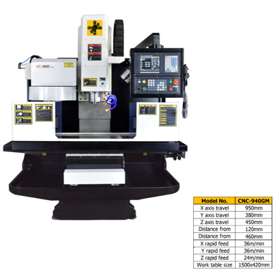 Metallschneidendes schnelle Zufuhr CNC VMC Fräsmaschine-36m/Min X 20-8000 U/min/Minute